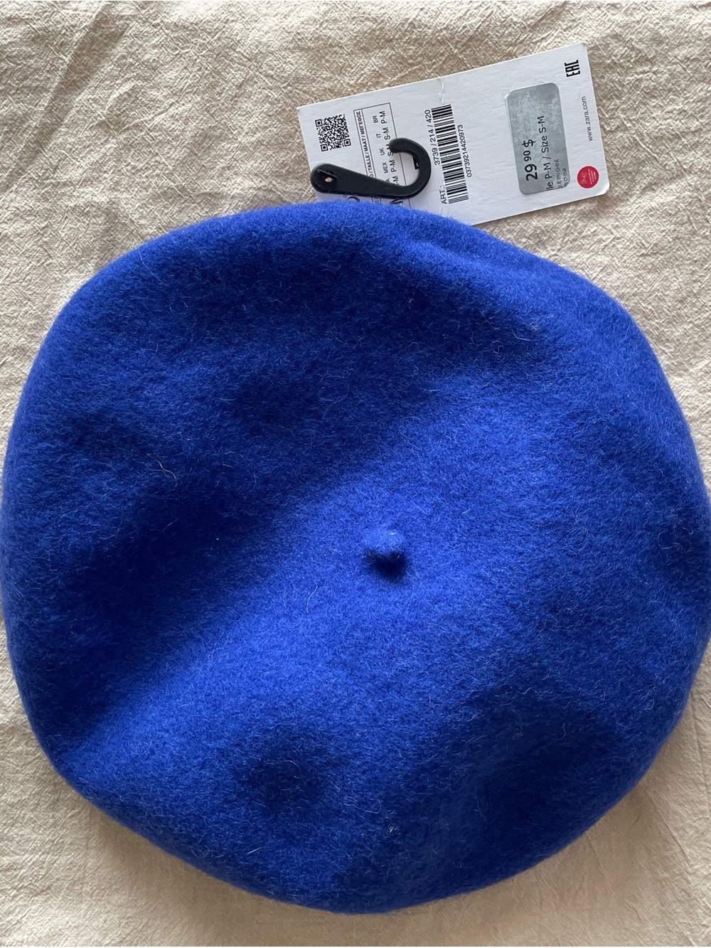 Zara Royal Blue Wool Beret